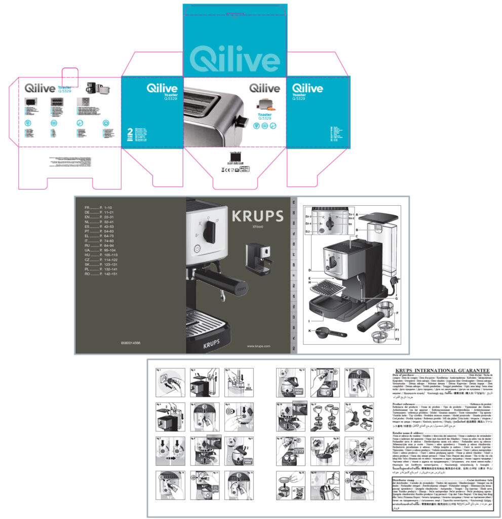 Pack artwork and Manuals