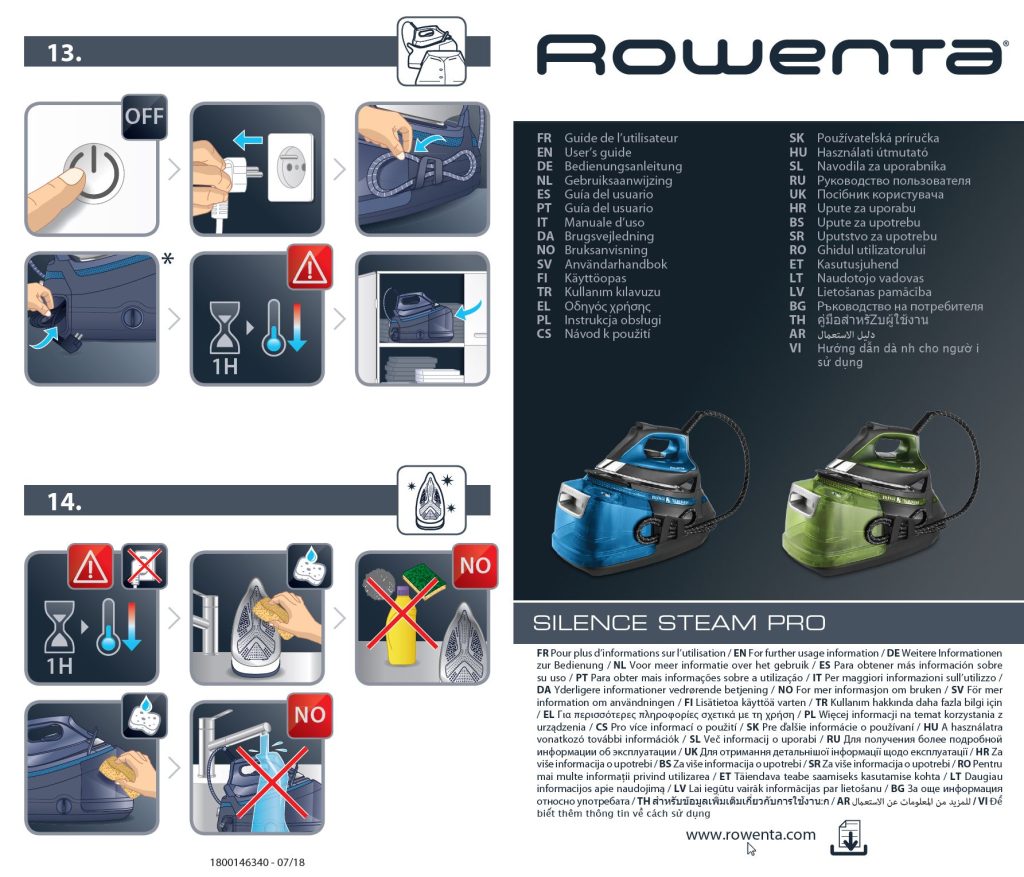rowenta users guide 3